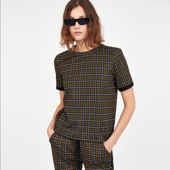 Zara | Tops | Zara Jacquard T Shirt 